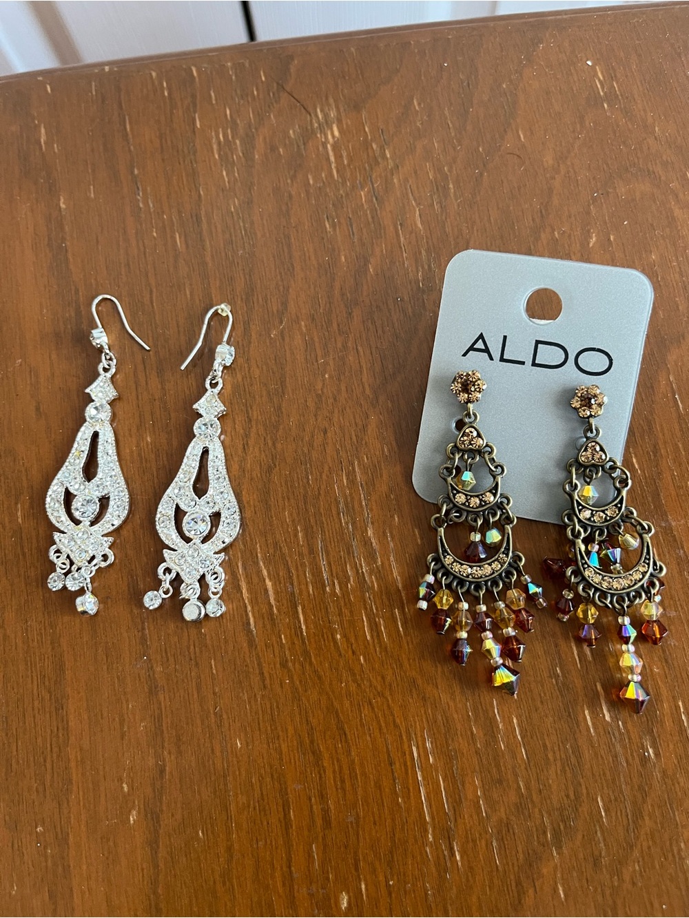 ALDO and Silver Chandelier Earrings - 2 Pairs